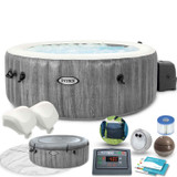 Napuhavajući spa bazen sa hidro masažom za 4 osobe 196x71 cm WIFI INTEX 28440