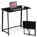Sklopivi radni stol ModernHome 80x45 cm crni laptop stol