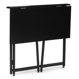 Sklopivi radni stol ModernHome 80x45 cm crni laptop stol