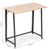 Sklopivi Računarski Stol ModernHome 80x45 cm Loft Stil
