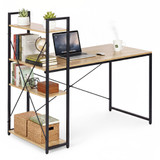 Školski računarski stol 120x60 cm sa policama Loft stil ModernHome