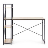 Školski računarski stol 120x60 cm sa policama Loft stil ModernHome