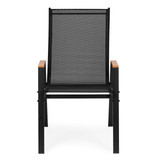 Set od 2 Vrtne Stolice za Terasu ili Balkon, Crne, MultiGarden