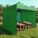 Krov za vrtnu paviljon šator 3x3 m 420D PVC zeleni MultiGarden