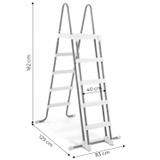 Bazenska ljestva 132 cm anti-klizne stepenice INTEX 28077