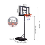 Podesivi samostojeći koš za košarku do 305 cm – MOVEPRO