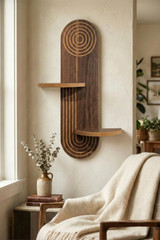 Zidna polica Artmtkwll3 - Wenge