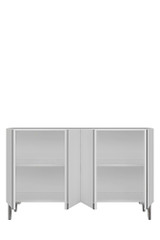 Konzola Anka 120 - Bijela, Srebrna