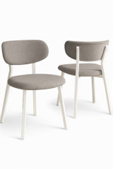 Set stolica (2 komada) Toldy - siva, bijela