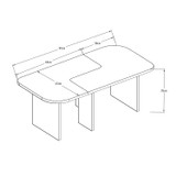 Set stolića za kavu Iris - bijeli