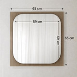 Ogledalo Transparenza 65 x 65 - bronca