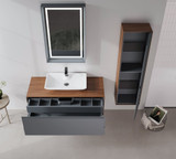 Kupaonski ormarić s umivaonikom i ogledalom (2 komada) Craft 120 - 432