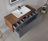 Kupaonski ormarić s umivaonikom i ogledalom (2 komada) Craft 120 - 432