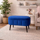 Mini puf Oslo - Sax Blue