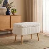 Pouffe Mini Oslo lan - Toscano krema