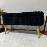 Pouffe Oslo Linen - Toscano Black