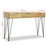 Konzolni Stol 120x35x76 cm Masivna Tikovina Konzolni Stol 120x35x76 cm Masivna Tikovina