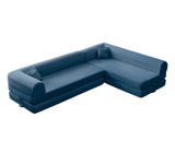 Kutna sofa na razvlačenje Legom Eco - plava