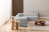 Kutna sofa na razvlačenje Legom Eco - Svijetlosiva