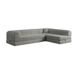 Kutna sofa na razvlačenje Legom Eco - Svijetlosiva