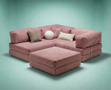 Kutna sofa na razvlačenje Kanyon - roza