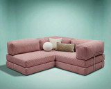 Kutna sofa na razvlačenje Kanyon - roza