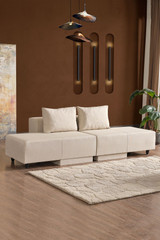 Kutna sofa Poly M - bež