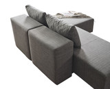 Kutna sofa na razvlačenje Poly M - Siva