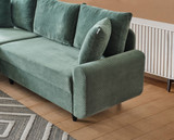 Kutna sofa Flavia - Zelena