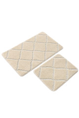 Set prostirki (2 komada) Cizgili - krem