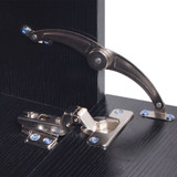 Crni 8-Dijelni Set Namještaja za Kupaonicu sa Umivaonikom