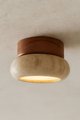 Zidna lampa Worm-S - Hrast