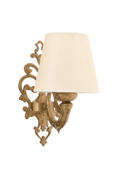 Zidna lampa Lily - krem, zlatna