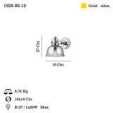 Zidna lampa Mago - 80-19