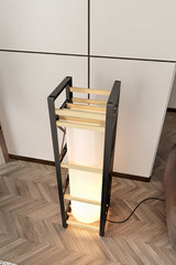Podna lampa Climber - crna