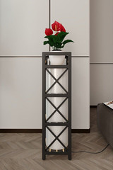 Podna lampa Climber - crna