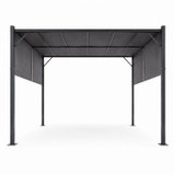 Vrtna pergola 3 × 4 m s podesivim krovom – siva MultiGarden