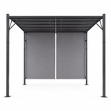 Vrtna pergola 3 × 4 m s podesivim krovom – siva MultiGarden