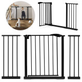 Zaštitna sigurnosna ograda za stepenice i vrata 74–105 cm ECOTOYS – crna