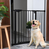 Zaštitna sigurnosna ograda za stepenice i vrata 74–105 cm ECOTOYS – crna