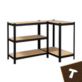 Stalak za odlaganje - crni 220x100x45 Bigstreen