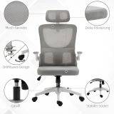 Ergonomska uredska stolica s podesivim naslonom za glavu