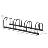 Stalak za 4 bicikla 110 x 33 x 27 cm