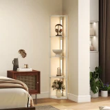 LED podna lampa s 4 police
