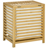 Korpa za veš od bambusa s poklopcem 50 × 36 × 60 cm, prirodna
