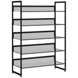 Polica za cipele s 5 nivoa 72 × 30 × 102 cm, crna