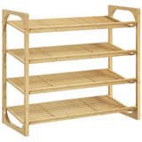 Polica za cipele od bambusa 76 × 33 × 67 cm, boja prirodnog drveta