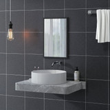 Zidno ogledalo s okvirom od MDF-a 40 × 60 cm, crno
