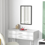 Zidno ogledalo s okvirom od MDF-a 40 × 60 cm, crno