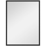 Zidno pravougaono ogledalo s okvirom od MDF-a 60 × 80 cm, crno